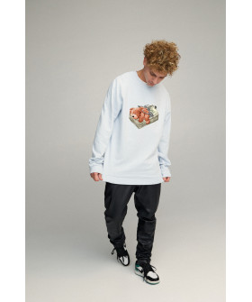 Світшот чоловічий OVERSIZE /no flis/