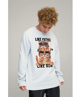Світшот чоловічий OVERSIZE /no flis/