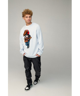 Світшот чоловічий OVERSIZE /no flis/