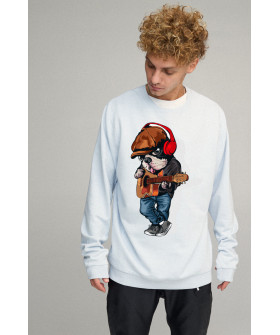 Світшот чоловічий OVERSIZE /no flis/