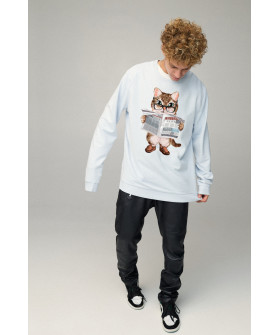 Світшот чоловічий OVERSIZE /no flis/