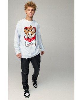Світшот чоловічий OVERSIZE /no flis/