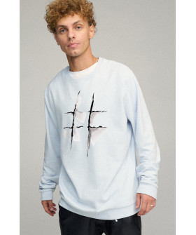 Світшот чоловічий OVERSIZE /no flis/