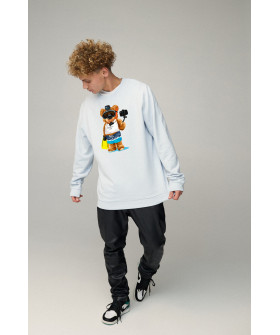 Світшот чоловічий OVERSIZE /no flis/