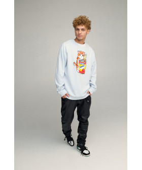 Світшот чоловічий OVERSIZE /no flis/