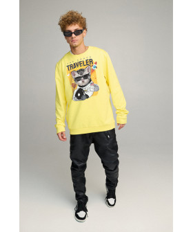 Світшот чоловічий OVERSIZE /no flis/