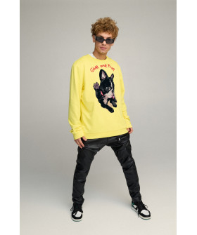 Світшот чоловічий OVERSIZE /no flis/