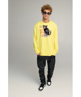 Світшот чоловічий OVERSIZE /no flis/