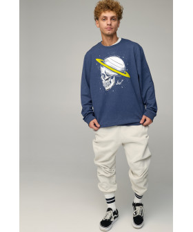 Світшот чоловічий OVERSIZE /no flis/