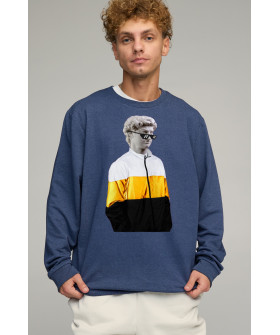 Світшот чоловічий OVERSIZE /no flis/