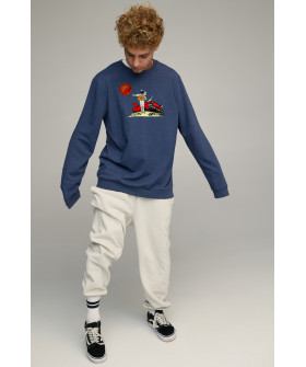 Світшот чоловічий OVERSIZE /no flis/