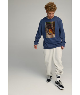 Світшот чоловічий OVERSIZE /no flis/