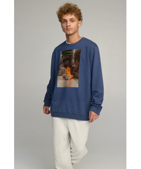 Світшот чоловічий OVERSIZE /no flis/