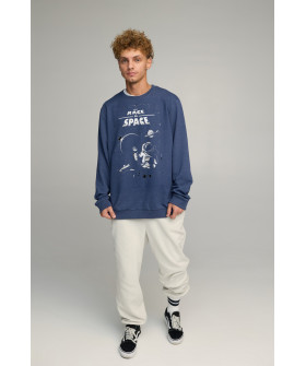 Світшот чоловічий OVERSIZE /no flis/