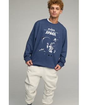 Світшот чоловічий OVERSIZE /no flis/