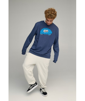 Світшот чоловічий OVERSIZE /no flis/