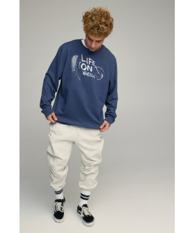 Світшот чоловічий OVERSIZE /no flis/