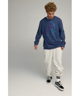Світшот чоловічий OVERSIZE /no flis/