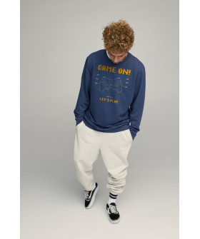 Світшот чоловічий OVERSIZE /no flis/