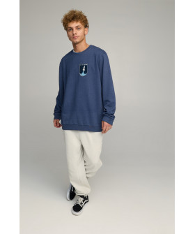 Світшот чоловічий OVERSIZE /no flis/