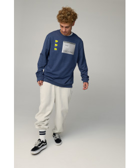 Світшот чоловічий OVERSIZE /no flis/