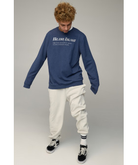 Світшот чоловічий OVERSIZE /no flis/