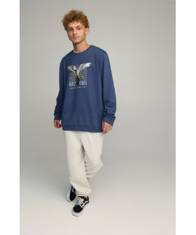 Світшот чоловічий OVERSIZE /no flis/