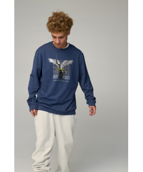 Світшот чоловічий OVERSIZE /no flis/