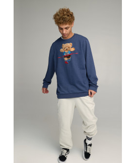 Світшот чоловічий OVERSIZE /no flis/