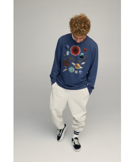 Світшот чоловічий OVERSIZE /no flis/