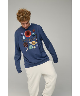 Світшот чоловічий OVERSIZE /no flis/