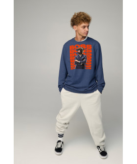 Світшот чоловічий OVERSIZE /no flis/
