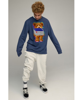 Світшот чоловічий OVERSIZE /no flis/