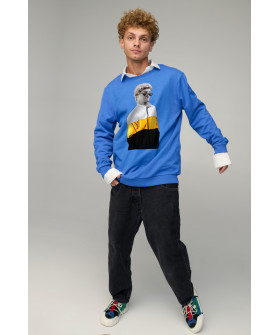 Світшот чоловічий OVERSIZE /no flis/