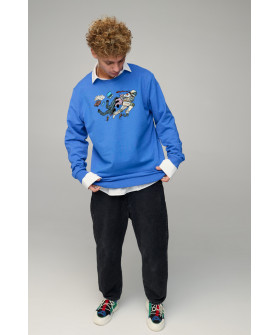 Світшот чоловічий OVERSIZE /no flis/