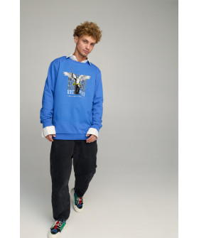 Світшот чоловічий OVERSIZE /no flis/