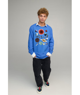 Світшот чоловічий OVERSIZE /no flis/