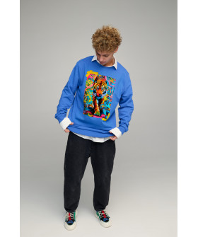 Світшот чоловічий OVERSIZE /no flis/