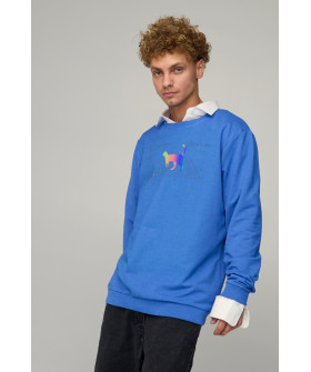 Світшот чоловічий OVERSIZE /no flis/
