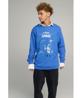 Світшот чоловічий OVERSIZE /no flis/