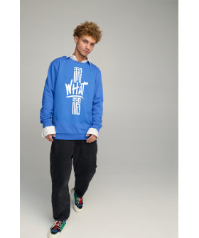Світшот чоловічий OVERSIZE /no flis/