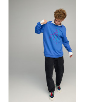 Світшот чоловічий OVERSIZE /no flis/