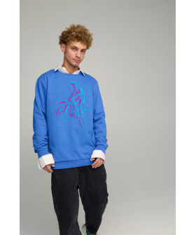 Світшот чоловічий OVERSIZE /no flis/